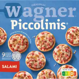 Jumbo WAGNER Piccolinis mini pizza salami 9 stuks 270 g aanbieding