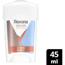 Jumbo Rexona Women Maximum Protection Anti-transpirant Stick Clean Scent 45 ml aanbieding