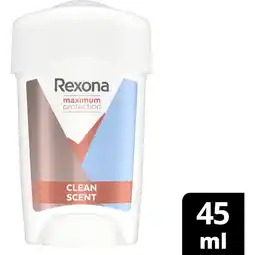 Jumbo Rexona Women Maximum Protection Anti-transpirant Stick Clean Scent 45 ml aanbieding