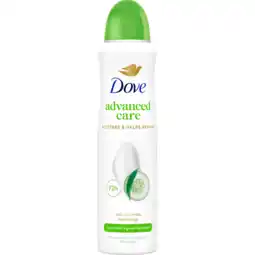 Jumbo Dove Advanced Care Go Fresh Anti-Transpirant Deodorant Spray Cucumber & Green Tea 150 ML aanbieding