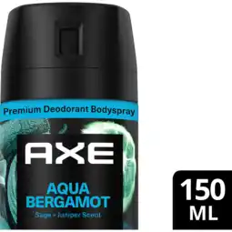 Jumbo AXE Fine Fragrance Collection Premium Deodorant Bodyspray Aqua Bergamot 150 ml aanbieding