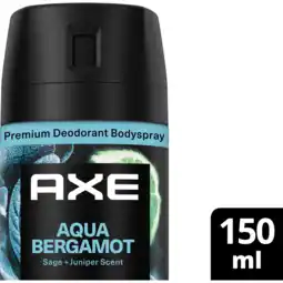 Jumbo AXE Fine Fragrance Collection Premium Deodorant Bodyspray Aqua Bergamot 150 ml aanbieding