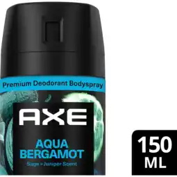 Jumbo AXE Fine Fragrance Collection Premium Deodorant Bodyspray Aqua Bergamot 150 ml aanbieding