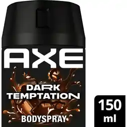 Jumbo AXE Deodorant Bodyspray Dark Temptation 150 ml aanbieding