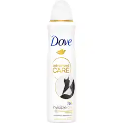 Jumbo Dove Advanced Care Anti-Transpirant Deodorant Spray Invisible Dry 150 ml aanbieding