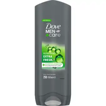 Jumbo Dove Men+Care 3-in-1 Douchegel Extra Fresh 250 ml aanbieding