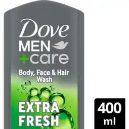 Jumbo Dove Men+Care 3-in-1 Douchegel Extra Fresh 400 ml aanbieding