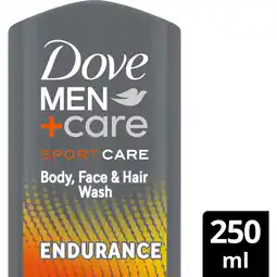 Jumbo Dove Men+Care Sport Care 3-in-1 Douchegel Endurance 250 ml aanbieding