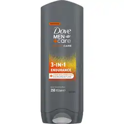 Jumbo Dove Men+Care Sport Care 3-in-1 Douchegel Endurance 250 ml aanbieding