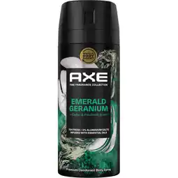 Jumbo AXE Fine Fragrance Collection Premium Deodorant Bodyspray Emerald Geranium 150 ml aanbieding
