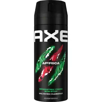 Jumbo AXE Deodorant Bodyspray Africa 150 ml aanbieding