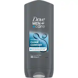 Jumbo Dove Men+Care 3-in-1 Verzorgende Douchegel Clean Comfort 400 ml aanbieding