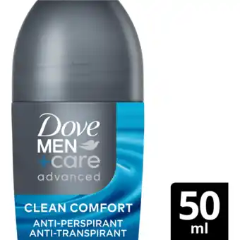 Jumbo Dove Advanced Anti-Transpirant Deodorant Roller Clean Comfort 50 ml aanbieding