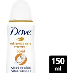 Jumbo Dove Deo Spray Coconut & Jasmine 150 ML aanbieding