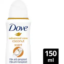 Jumbo Dove Deo Spray Coconut & Jasmine 150 ML aanbieding