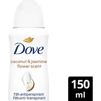 Jumbo Dove Deo Spray Coconut & Jasmine 150 ML aanbieding