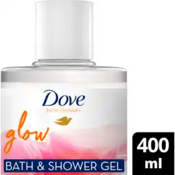 Jumbo Dove Bath Therapy Badschuim & Douchegel Glow 400 ml aanbieding