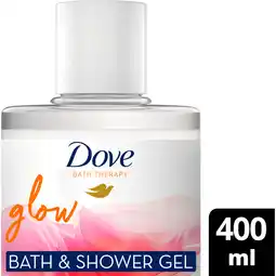 Jumbo Dove Bath Therapy Badschuim & Douchegel Glow 400 ml aanbieding