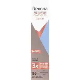 Jumbo Rexona Maximum Protection Anti-Transpirant Spray Clean Scent 100 ml aanbieding