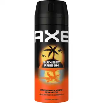Jumbo Axe Deodorant Bodyspray Sunset Fresh 150 ml aanbieding