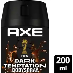 Jumbo AXE Deodorant Bodyspray Dark Temptation 200 ml aanbieding