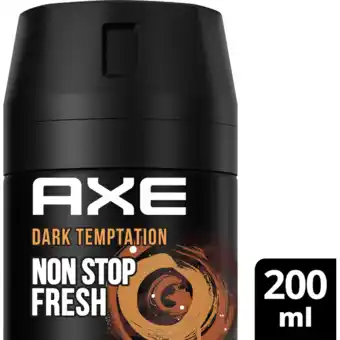 Jumbo AXE Deodorant Bodyspray Dark Temptation 200 ml aanbieding