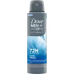 Jumbo Dove Men+Care Advanced Anti-Transpirant Deodorant Spray Cool Fresh 150 ml aanbieding