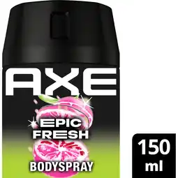 Jumbo AXE Deodorant Bodyspray Epic Fresh 150 ml aanbieding