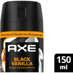 Jumbo AXE Fine Fragrance Collection Premium Deodorant Bodyspray Black Vanilla 150 ml aanbieding