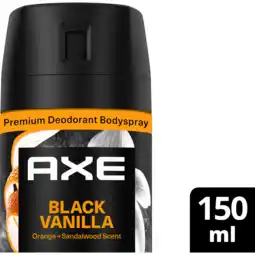 Jumbo AXE Fine Fragrance Collection Premium Deodorant Bodyspray Black Vanilla 150 ml aanbieding