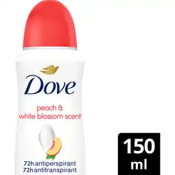 Jumbo Dove Peach & White Blossom Scent Anti-Transpirant 150 ml aanbieding