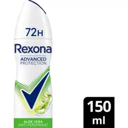 Jumbo Rexona Women Advanced Protection Anti-Transpirant Spray Aloë Vera 150 ml aanbieding