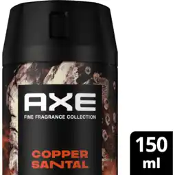 Jumbo AXE Fine Fragrance Collection Premium Deodorant Bodyspray Copper Santal 150 ml aanbieding