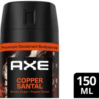 Jumbo AXE Fine Fragrance Collection Premium Deodorant Bodyspray Copper Santal 150 ml aanbieding