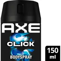 Jumbo AXE Deodorant Bodyspray Click 150 ml aanbieding