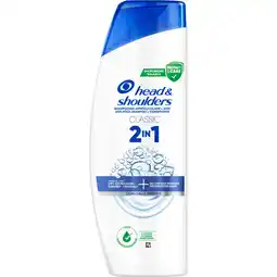 Jumbo Head & Shoulders Classic 2-in-1 Anti-Roos Shampoo 400ml. Verfrissende Geur aanbieding