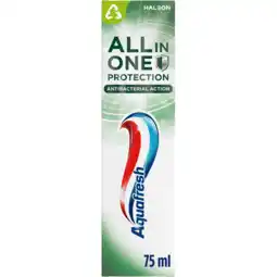 Jumbo Aquafresh All in One Protection Antibacterial Action Tandpasta 75 ML aanbieding
