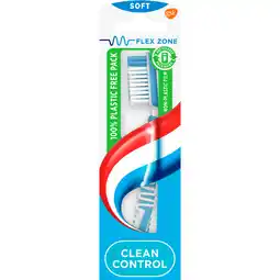 Jumbo Aquafresh Clean Control Soft dagelijkse Tandenborstel 1 stuk, 100% plasticvrije verpakking aanbieding