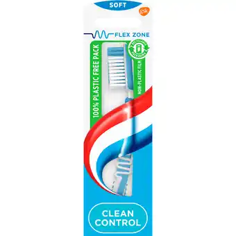 Jumbo Aquafresh Clean Control Soft dagelijkse Tandenborstel 1 stuk, 100% plasticvrije verpakking aanbieding