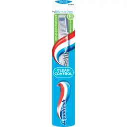 Jumbo Aquafresh Clean Control Medium dagelijkse Tandenborstel 1 stuk, in 100% plasticvrije verpakking aanbieding