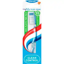 Jumbo Aquafresh Clean Control Medium dagelijkse Tandenborstel 1 stuk, in 100% plasticvrije verpakking aanbieding