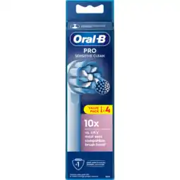 Jumbo Oral-B Pro Sensitive Clean Opzetborstels, 4 Stuks aanbieding