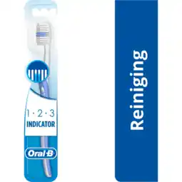 Jumbo Oral-B 123 Indicator Medium Handtandenborstel aanbieding