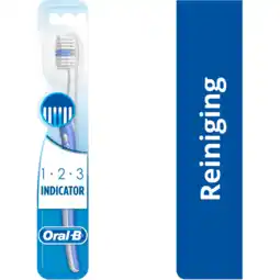 Jumbo Oral-B 123 Indicator Medium Handtandenborstel aanbieding
