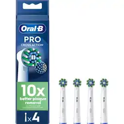 Jumbo Oral-B Pro Cross Action Opzetborstels, 4 Stuks aanbieding