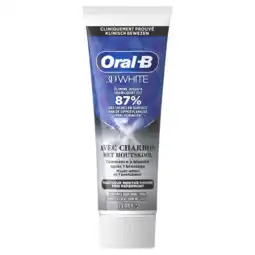 Jumbo Oral-B 3D White Houtskool Tandpasta 75 ml aanbieding