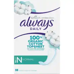 Jumbo Always Daily Cotton Protection Inlegkruisjes aanbieding