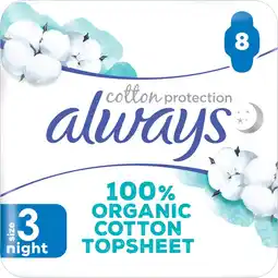 Jumbo Always Cotton Protection Night Maandverband aanbieding