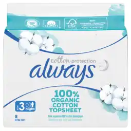 Jumbo Always Cotton Protection Night Maandverband aanbieding