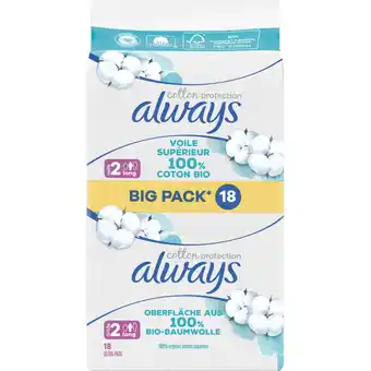 Jumbo Always Always Cotton Protection Ultra Long Maandverbanden aanbieding